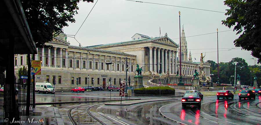 vienna in the rain