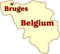bruges, belgium location map