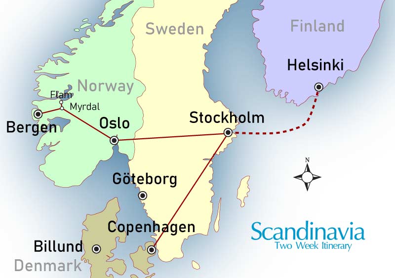 scandinavia itinerary may